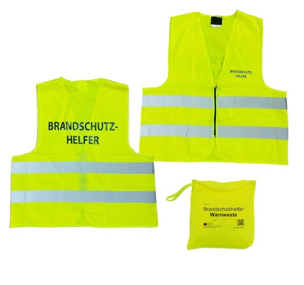 Brandschutzhelfer Weste gelb